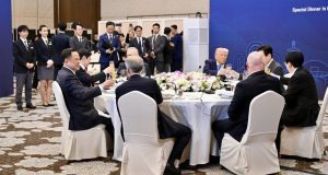 “อนุทิน” ร่วมโต๊ะ “ทรัมป์” งานเลี้ยงอาหารค่ำผู้นำเอเปค เกาหลีใต้เป็นเจ้าภาพ