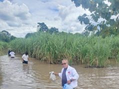 พรรคปวงชนไทย มอบถุงยังชีพช่วยผู้ประสบภัยน้ำท่วมกาญจนบุรี