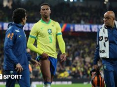 กาเบรียลบาดเจ็บ: กองหลังอาร์เซนอลจะพลาดเกมบราซิลเนื่องจากอาการบาดเจ็บที่ต้นขา