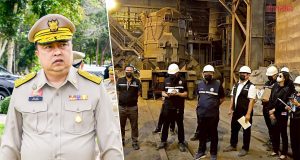 รองนายกฯ สุชาติ สั่งฉก.มลพิษ ตรวจโรงงานหลอมเหล็กชลบุรี หลังกลิ่น–เขม่าควัน รบกวนชาวบ้าน